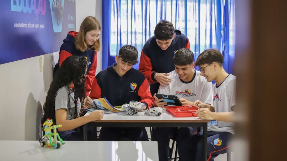Aula de robótica na grade curricular
