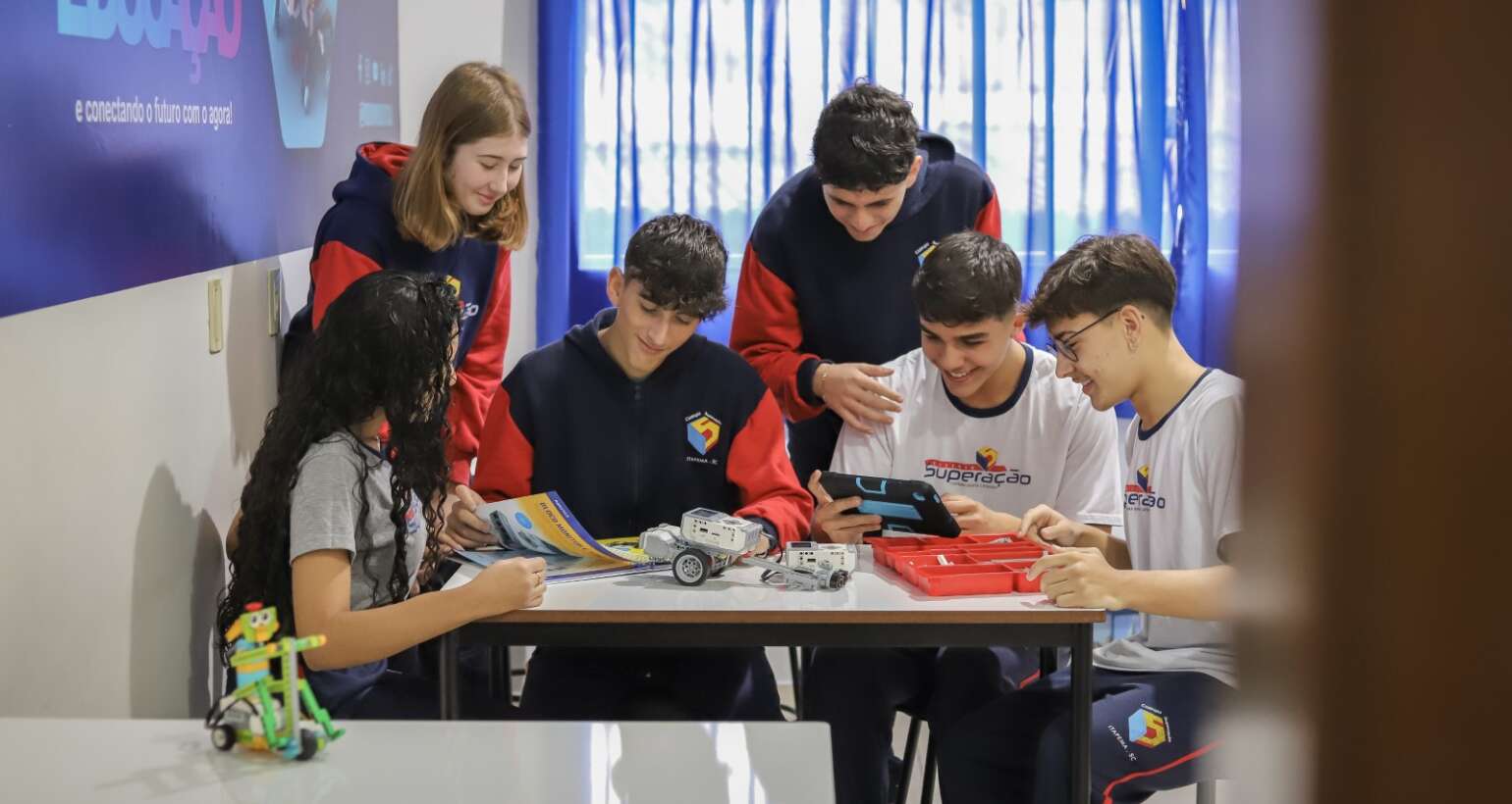 Aula de robótica na grade curricular